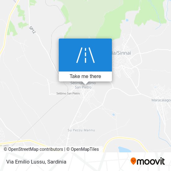 Via Emilio Lussu map
