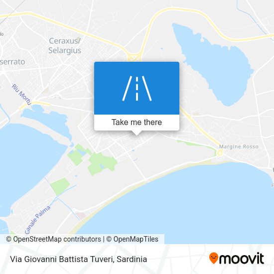 Via Giovanni Battista Tuveri map