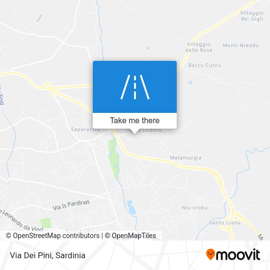 Via Dei Pini map