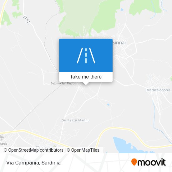 Via Campania map