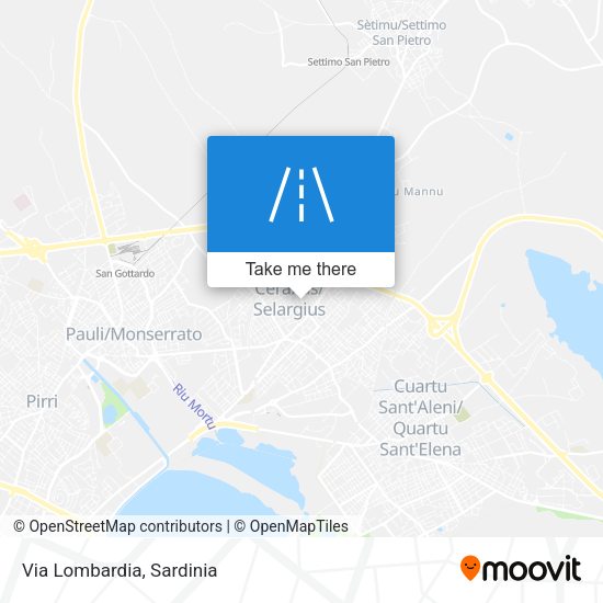 Via Lombardia map