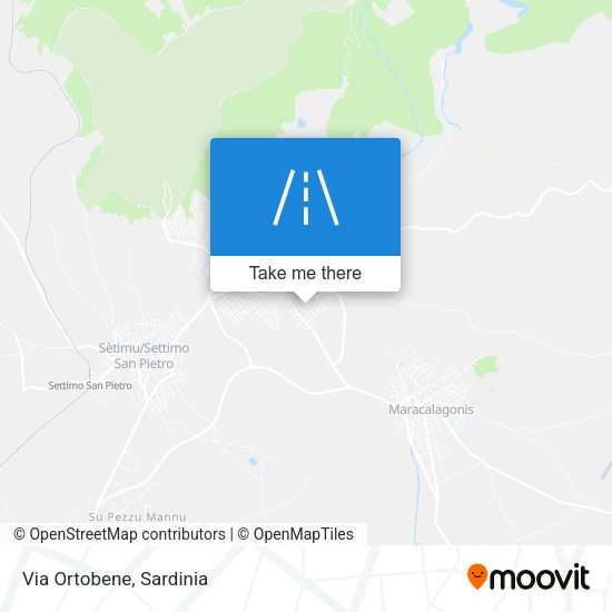 Via Ortobene map