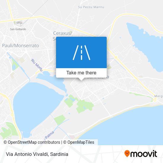 Via Antonio Vivaldi map