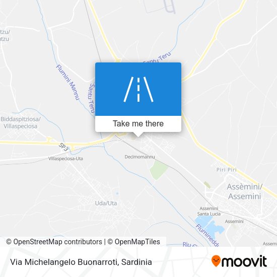 Via Michelangelo Buonarroti map