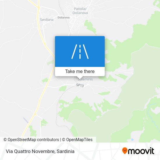 Via Quattro Novembre map