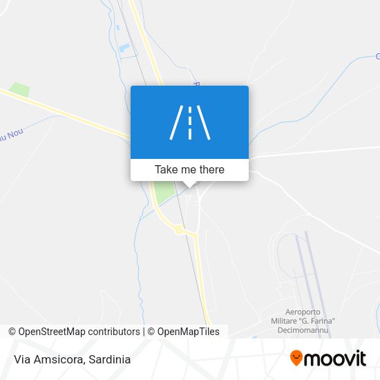Via Amsicora map