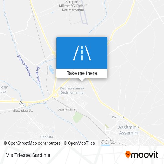 Via Trieste map