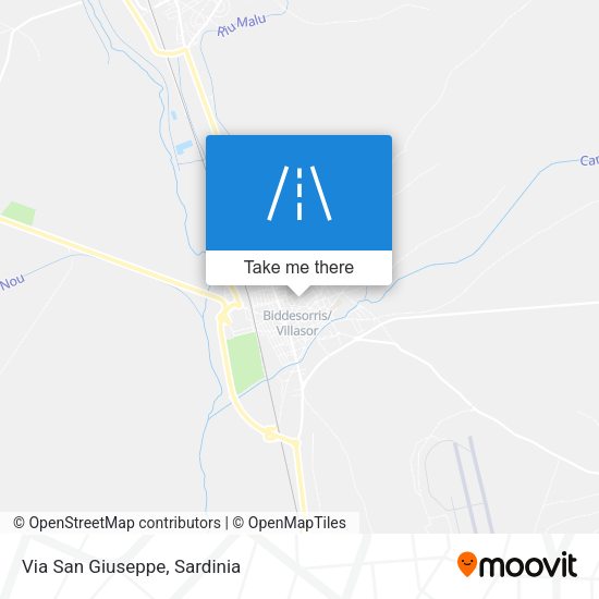Via San Giuseppe map
