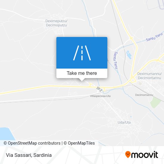 Via Sassari map