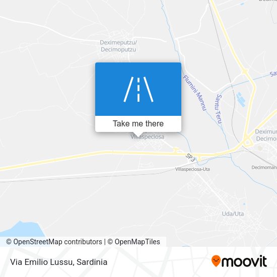 Via Emilio Lussu map