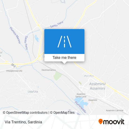 Via Trentino map