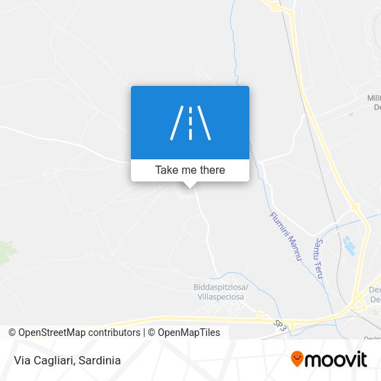 Via Cagliari map