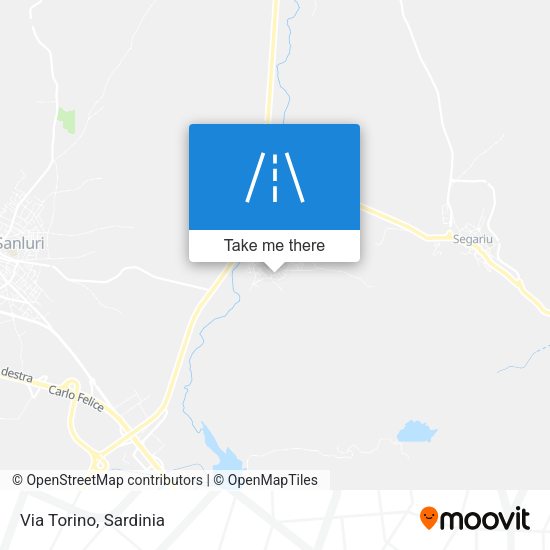 Via Torino map