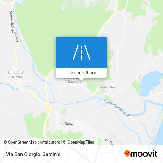 Via San Giorgio map