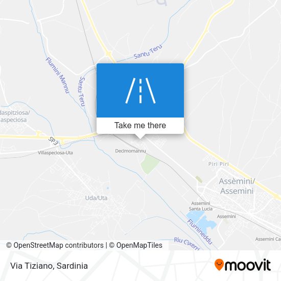 Via Tiziano map