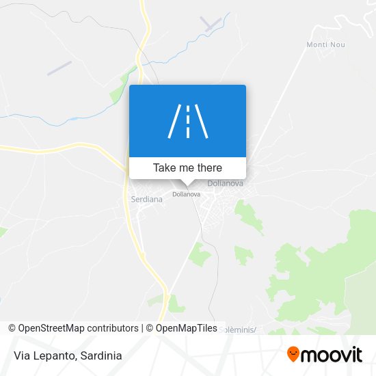 Via Lepanto map