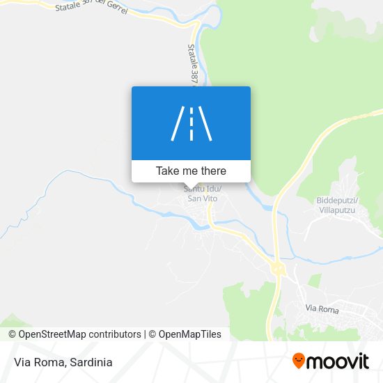 Via Roma map