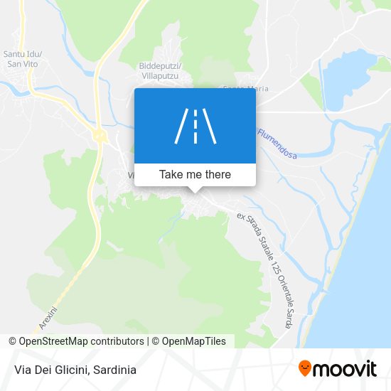 Via Dei Glicini map