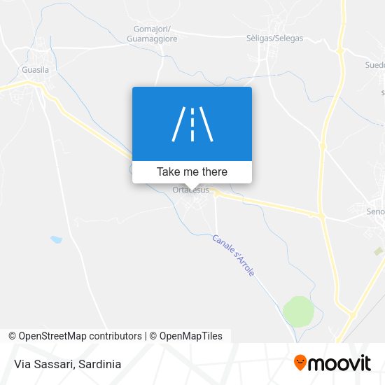 Via Sassari map