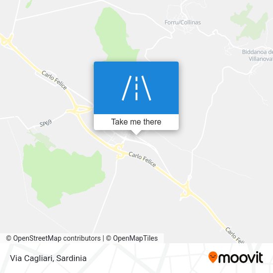 Via Cagliari map