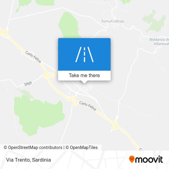 Via Trento map