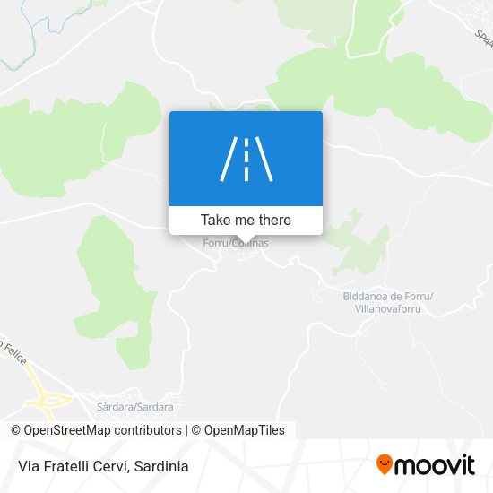 Via Fratelli Cervi map