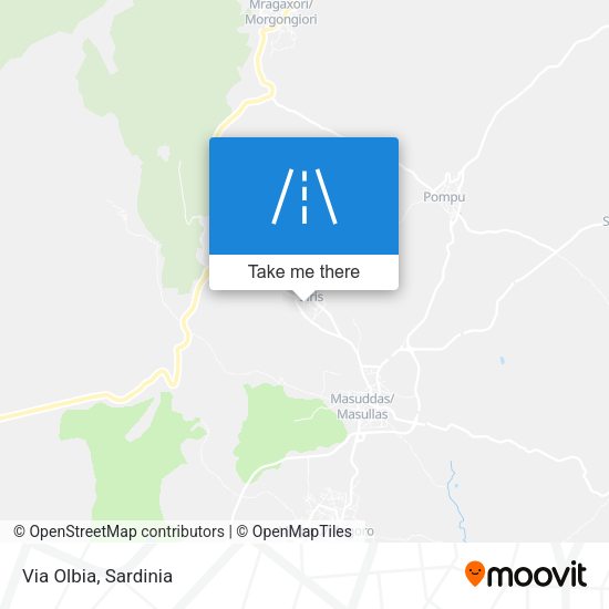 Via Olbia map