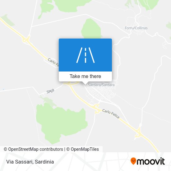 Via Sassari map