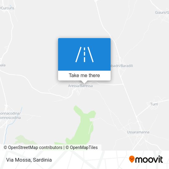 Via Mossa map