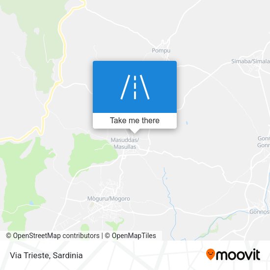 Via Trieste map