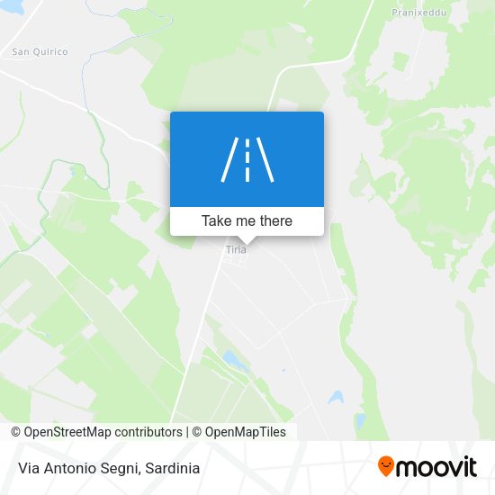 Via Antonio Segni map