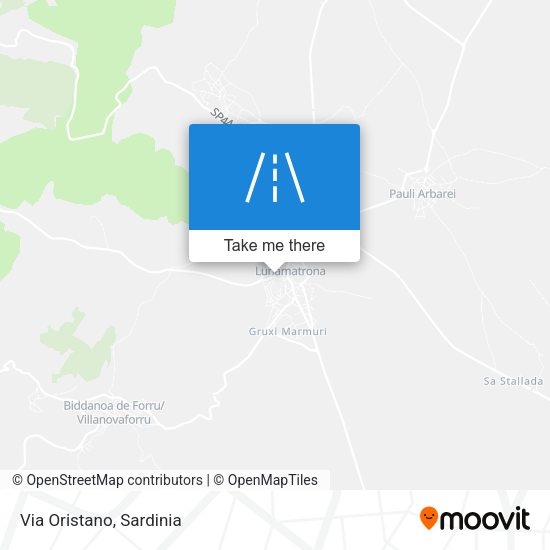 Via Oristano map