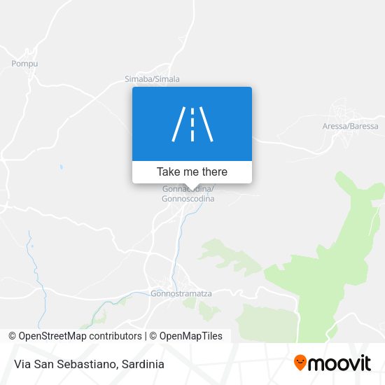 Via San Sebastiano map