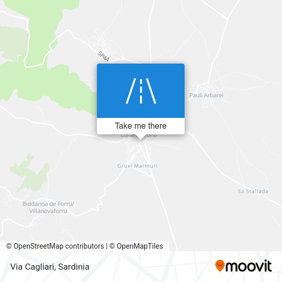 Via Cagliari map