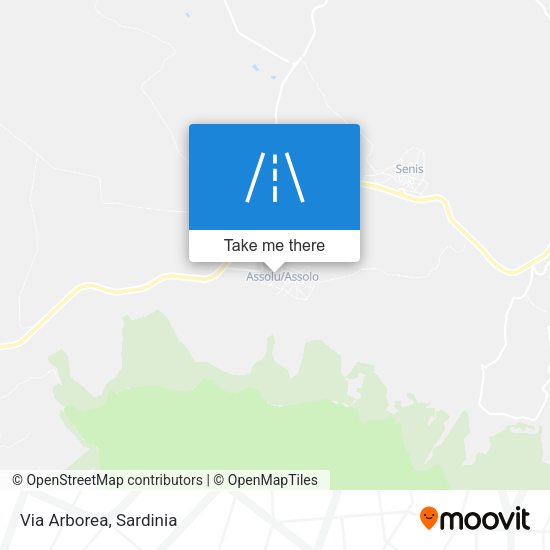 Via Arborea map