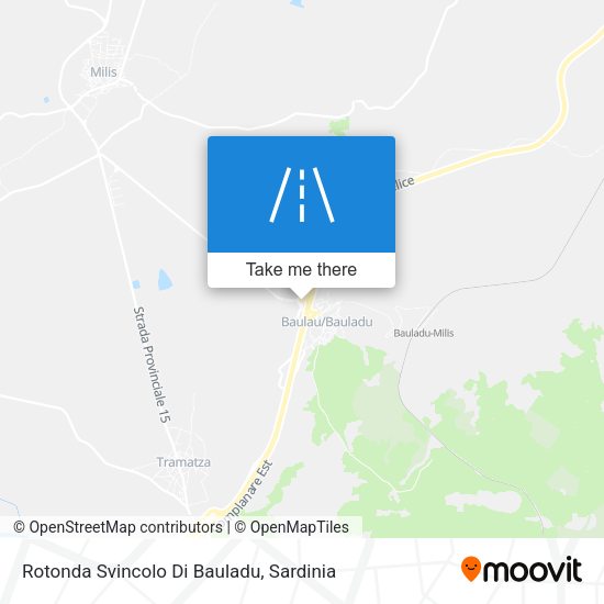 Rotonda Svincolo Di Bauladu map