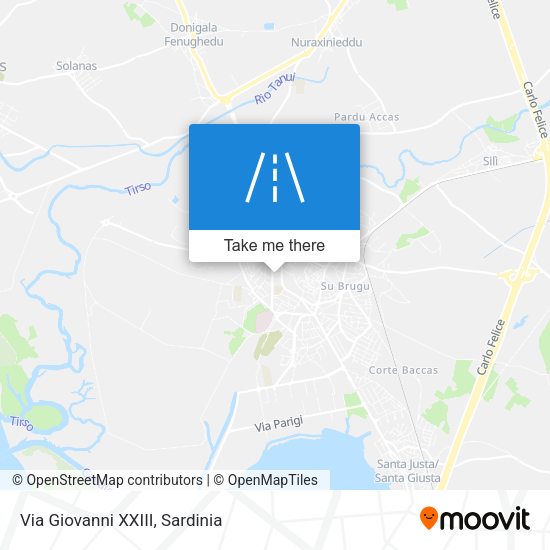 Via Giovanni XXIII map