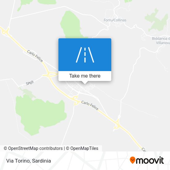 Via Torino map