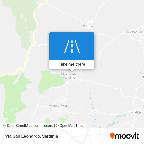 Via San Leonardo map