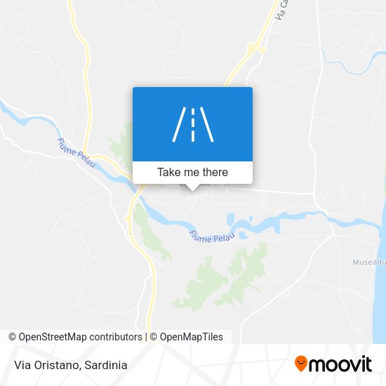 Via Oristano map