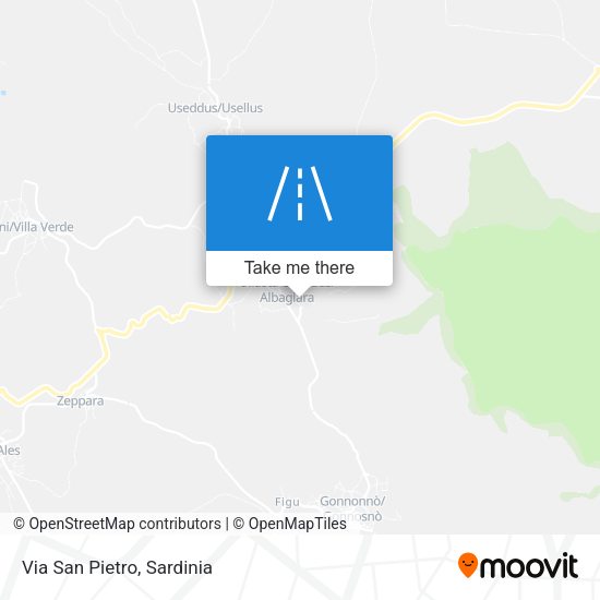 Via San Pietro map