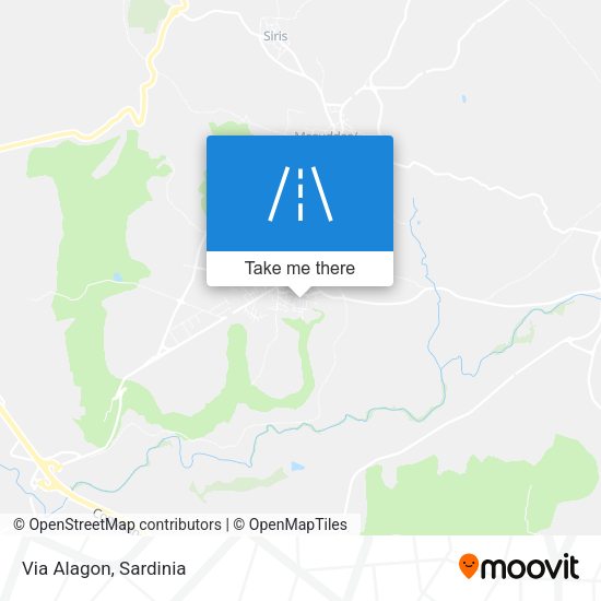 Via Alagon map