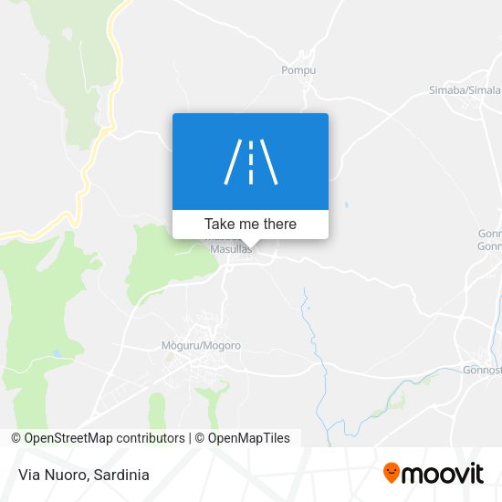 Via Nuoro map