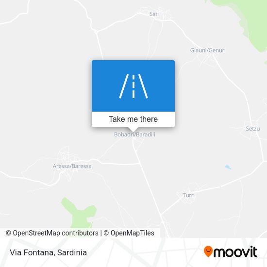 Via Fontana map
