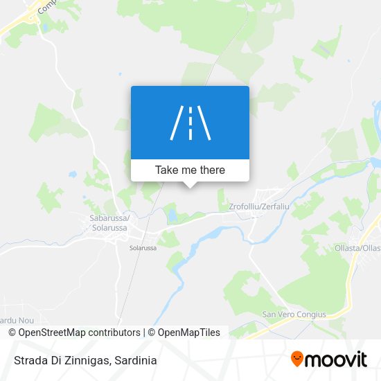 Strada Di Zinnigas map