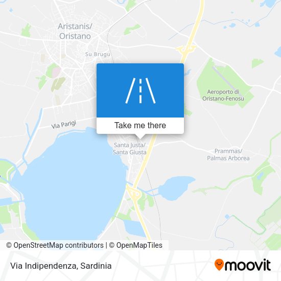Via Indipendenza map