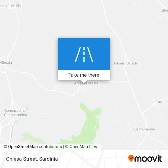 Chiesa Street map