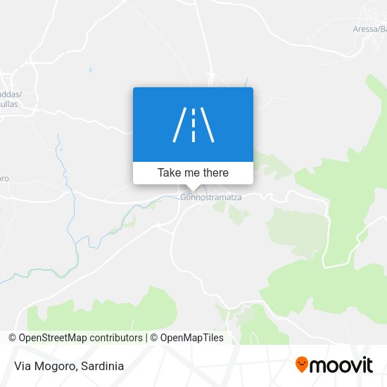Via Mogoro map