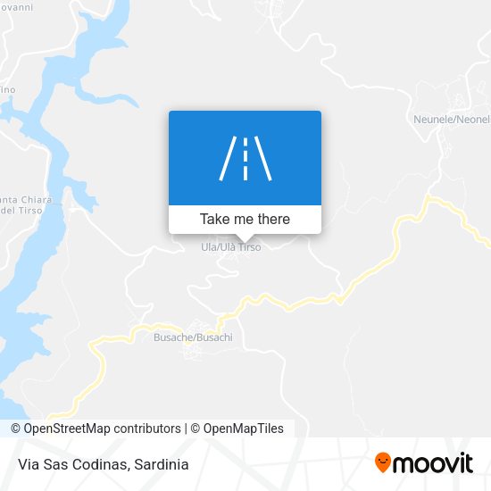 Via Sas Codinas map