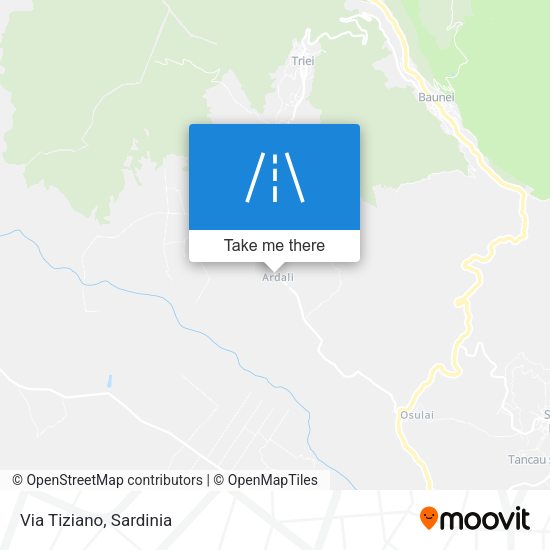 Via Tiziano map